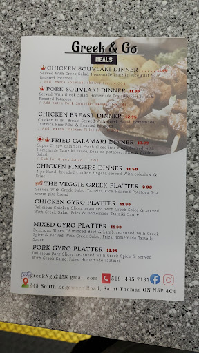 Photo of Greek & Go - 245 S Edgeware Rd, St Thomas, ON N5P 4C4